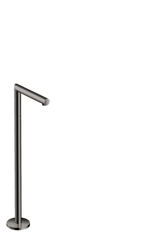 Bodenstehender Wanneneinlauf in Polished Black Chrome, senkrecht stehend mit gerader Ausführung, von der Marke AXOR.